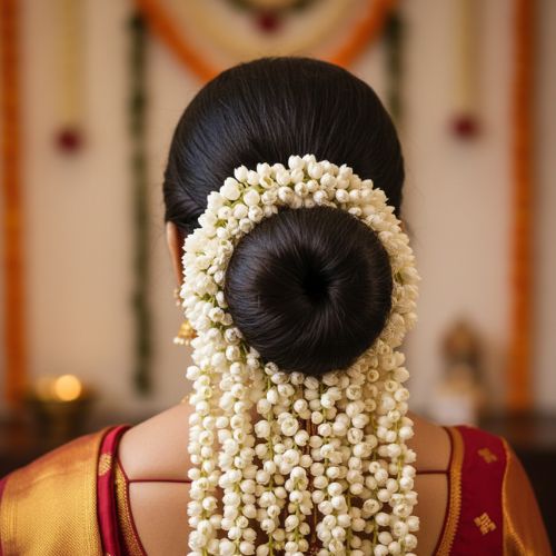 Classic Low Bun with Jasmine