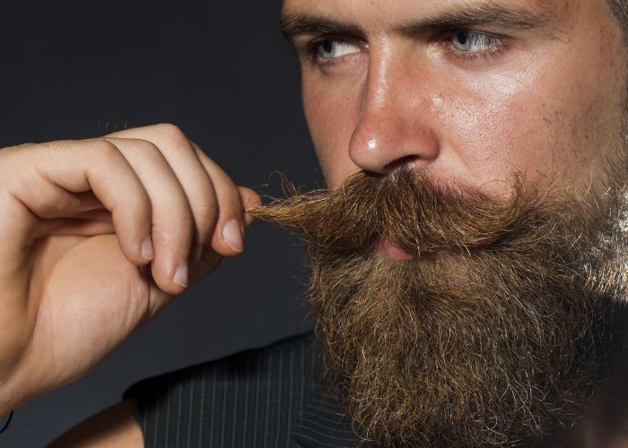 Modern Handlebar moustache