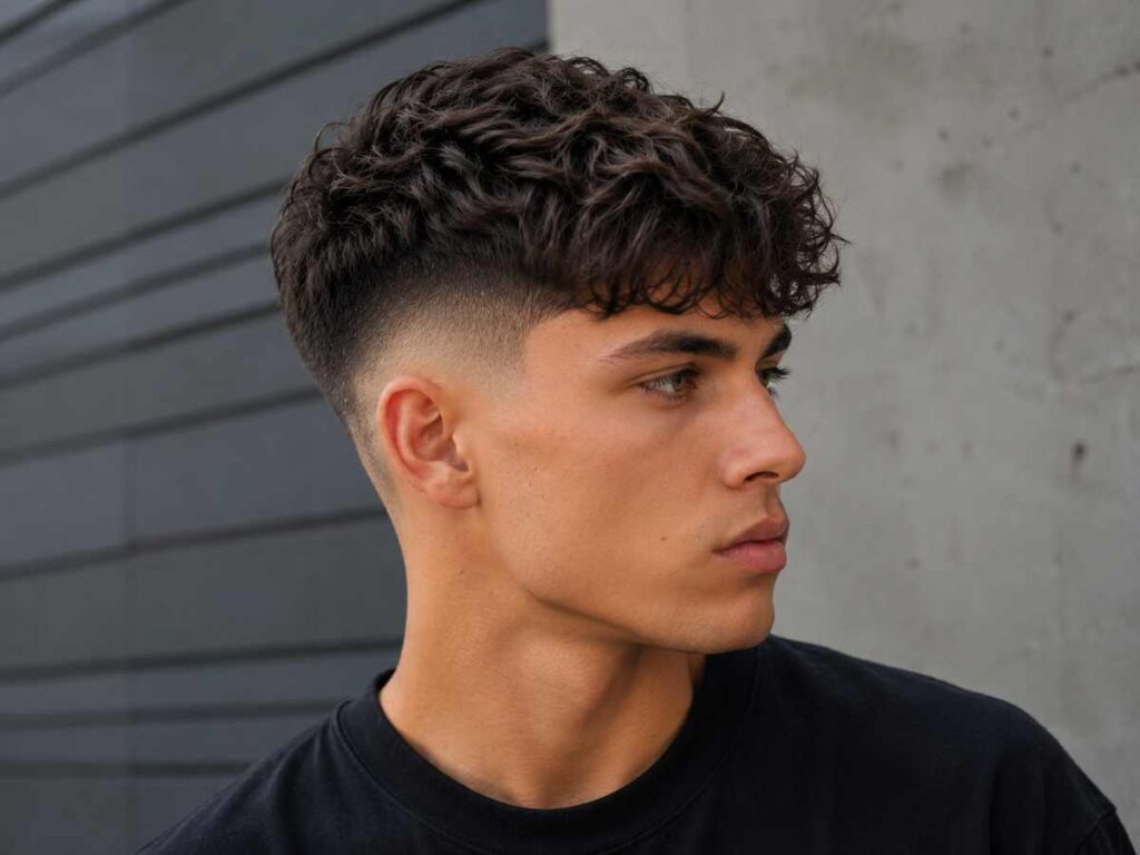 Wavy undercut with fade is one of the best hairstyles for wavy hair men, mixing skin fade with textured waves.
